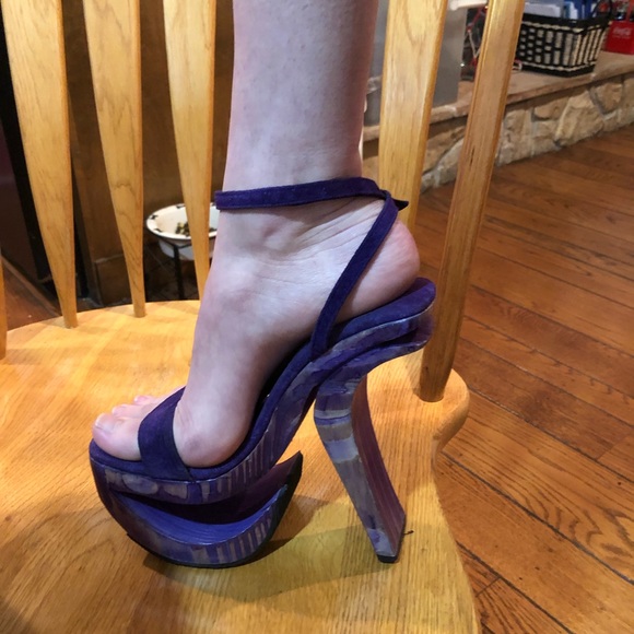 Shoes | Purple Unique Platform Shoes | Poshmark